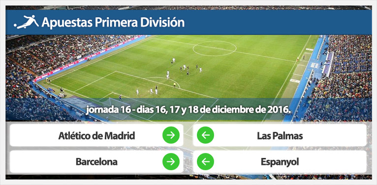 Apuestas Primera División – Barcelona-Espanyol | Atlético Madrid-Las Palmas